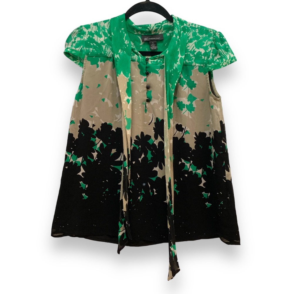 INC Cap Sleeve Silk Blouse